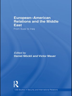 cover image of European-American Relations and the Middle East